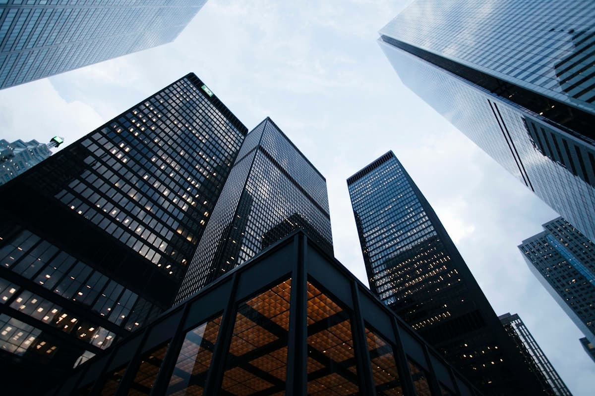 Modern office towers